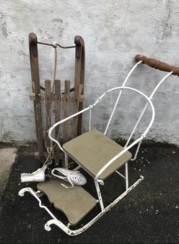 Antiker schiebe schlitten - antiker,